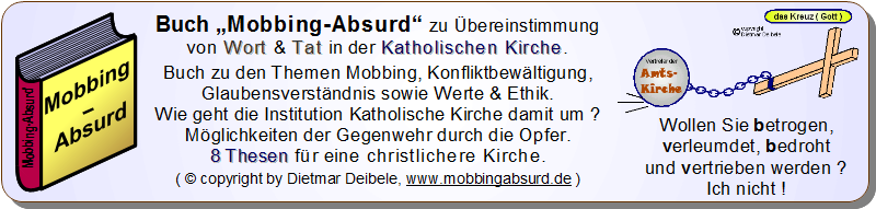 Button 01 zum Buch „Mobbing-Absurd“